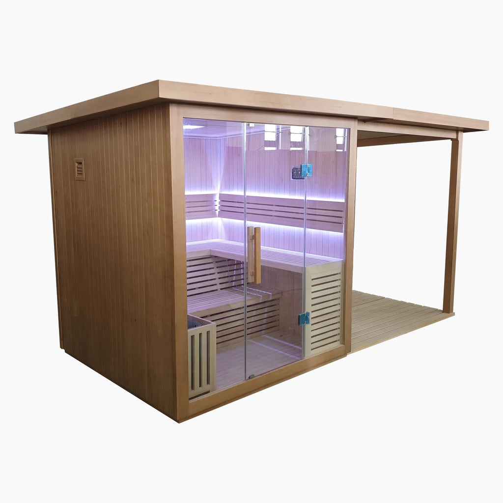 REVIVE 4 Person Traditional Sauna with Extension Kit