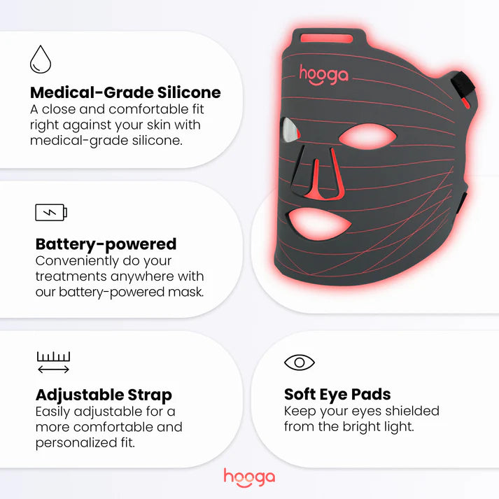hooga Red Light Therapy Face Mask