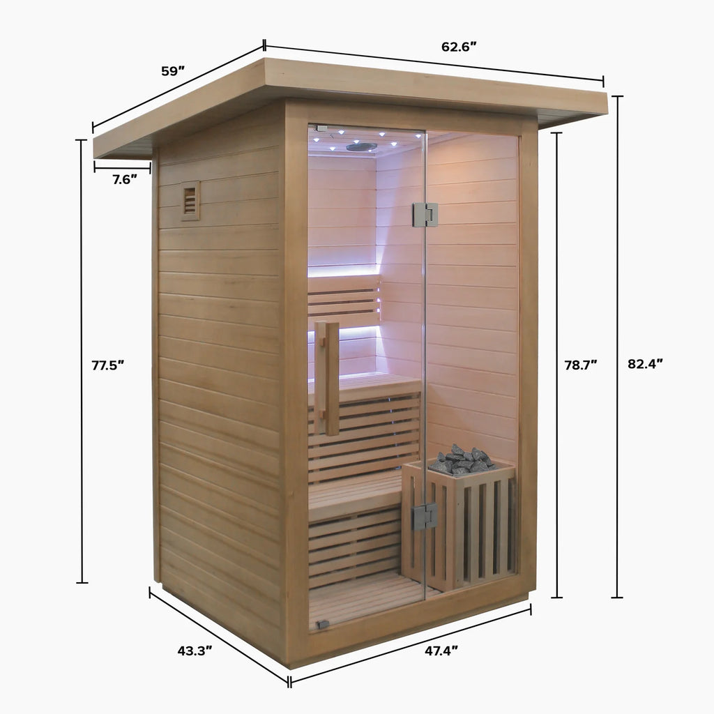 REVIVE 2 Person Traditional Sauna