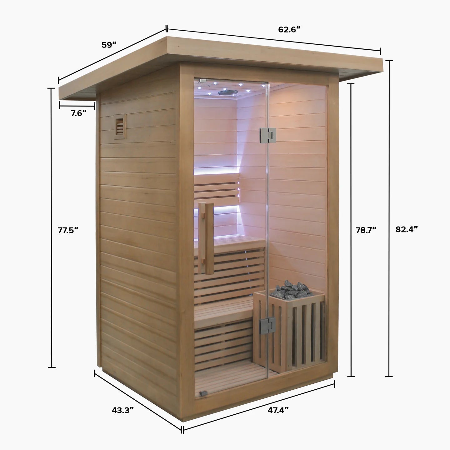 REVIVE 2 Person Traditional Sauna & Inflatable Plunge