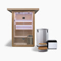 REVIVE 2 Person Traditional Sauna & Inflatable Barrel Plunge
