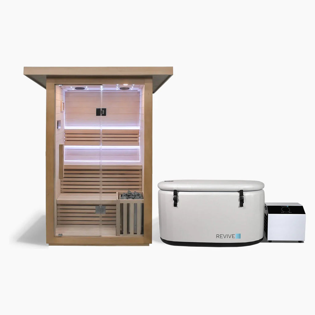 REVIVE 2 Person Traditional Sauna & Inflatable Plunge