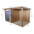 REVIVE 4 Person Extended Sauna & Acrylic Plunge