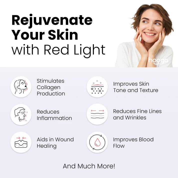 hooga Red Light Therapy Face Mask