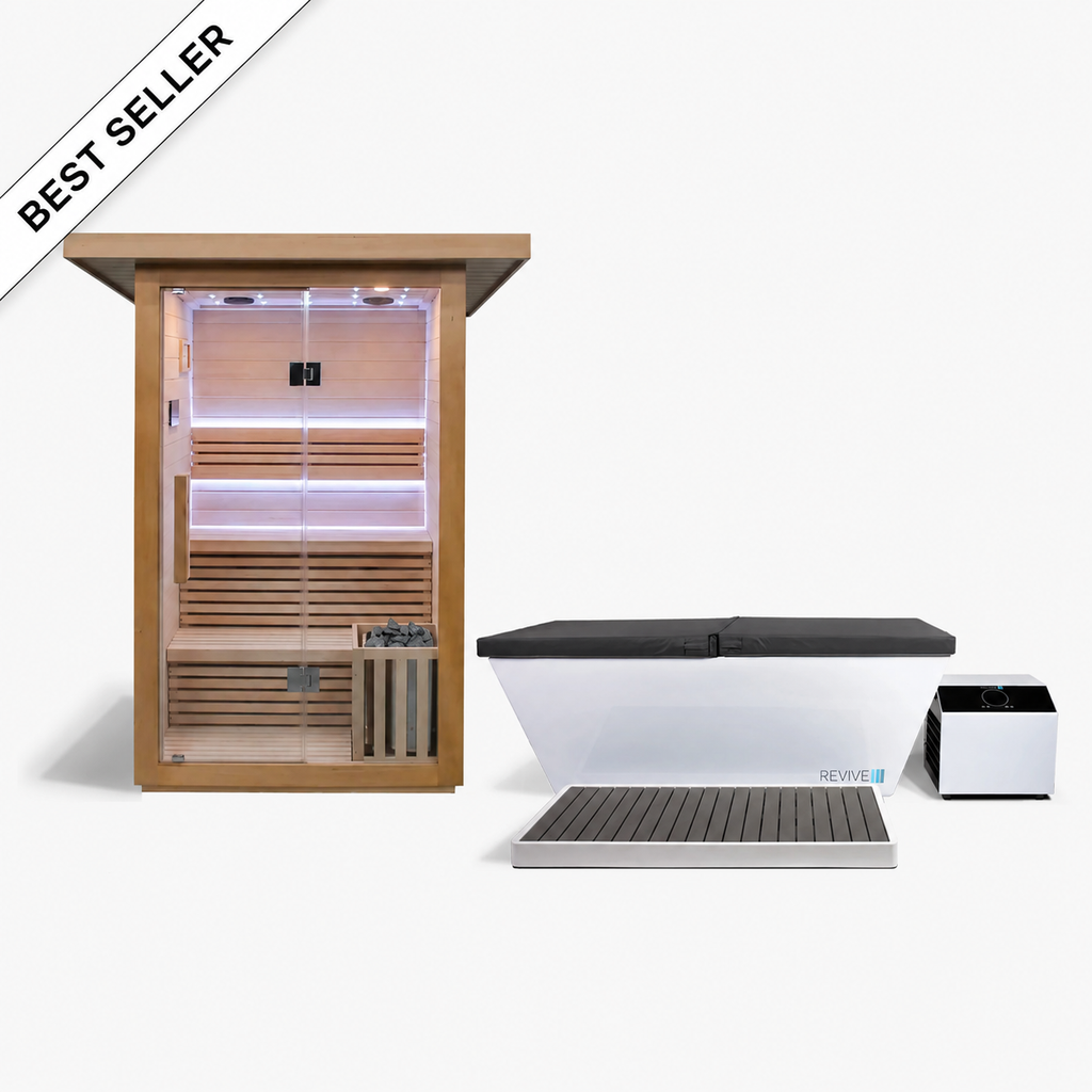 REVIVE 2 Person Traditional Sauna & Acrylic Plunge