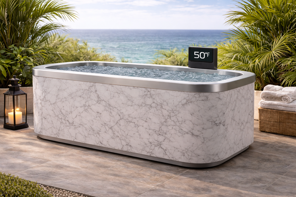 Elite Marble Sculptural Cold Plunge - Museum-Quality Recovery