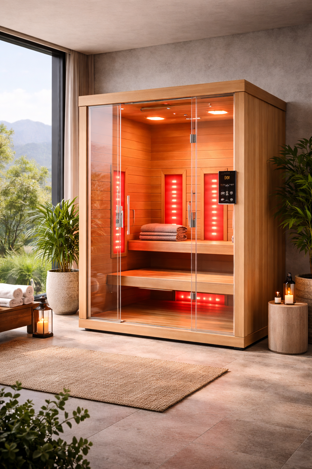 Elite Luxury Infrared Sauna - Architectural Masterpiece