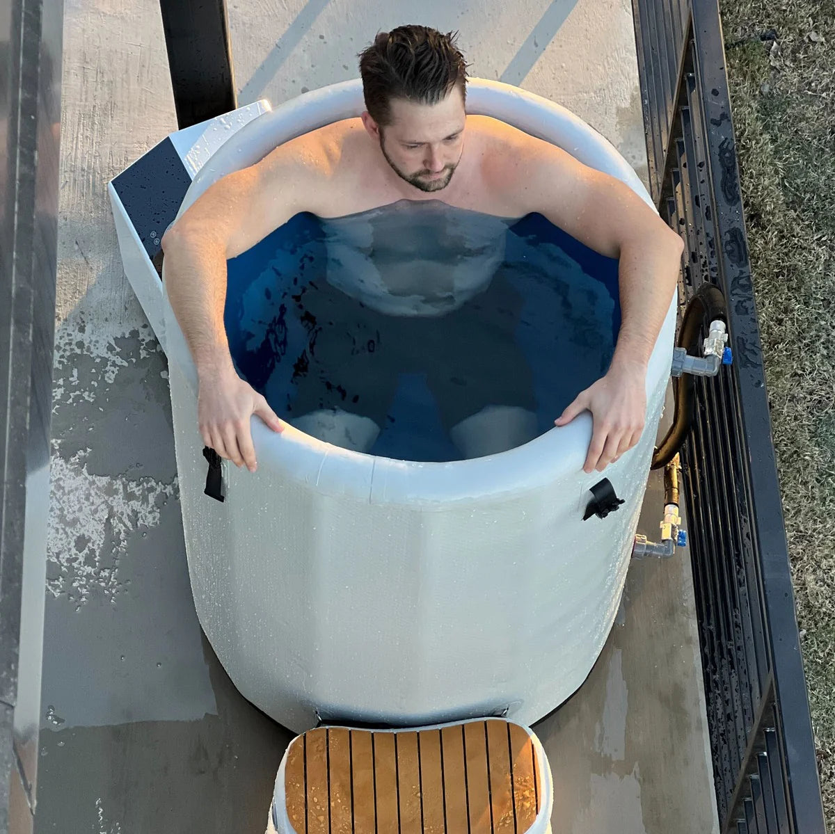 REVIVE 2 Person Traditional Sauna & Inflatable Barrel Plunge