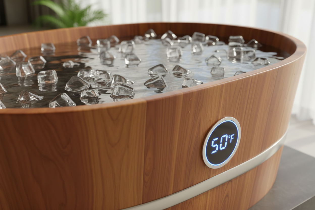 Elite Cedar Barrel Cold Plunge - Premium Recovery System