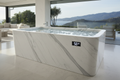 Luxury Marble Cold Plunge with Ice and Temperature Display