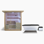 REVIVE 4 Person Traditional Sauna & Acrylic Plunge