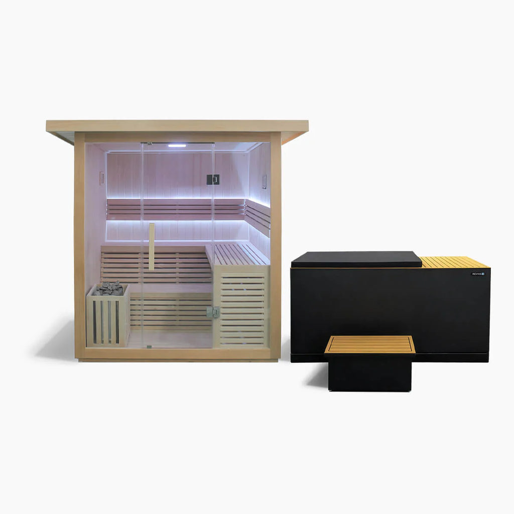 REVIVE 4 Person Traditional Sauna & Luxury Plunge