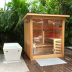 REVIVE 4 Person Traditional Sauna & Acrylic Plunge