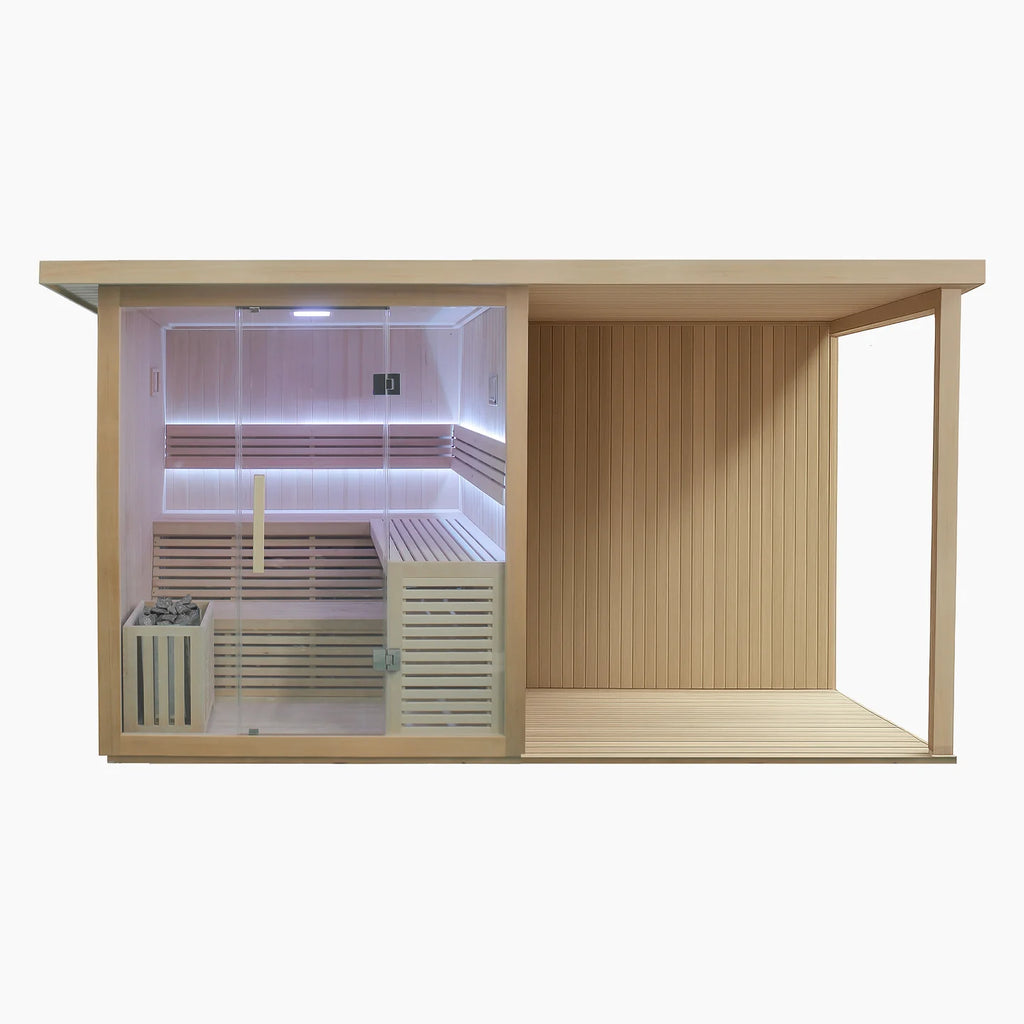 REVIVE 4 Person Traditional Sauna with Extension Kit