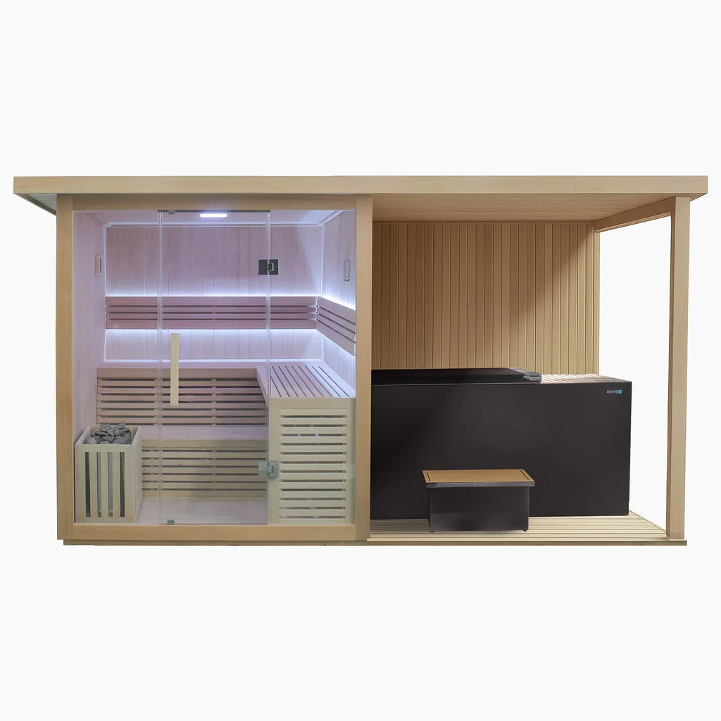 REVIVE 4 Person Extended Sauna & Luxury Plunge